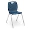 Virco N2 Series 16" Classroom Chair, 3rd - 4th Grade with Nylon Glides - Navy Seat N216 - alternate 1
